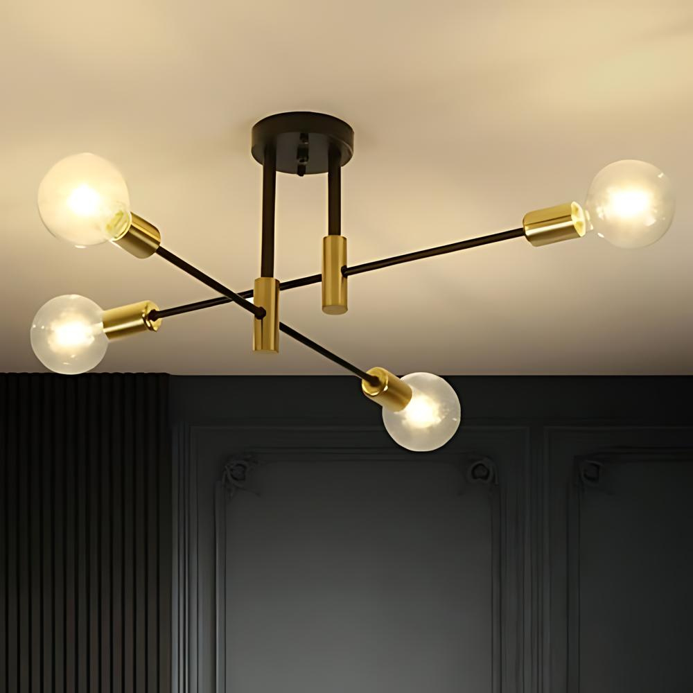 Couronne Plafondlamp - Moderne Gouden Accenten