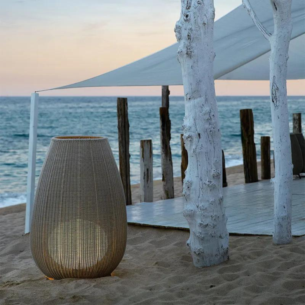 Boho Rattan Vloerlamp