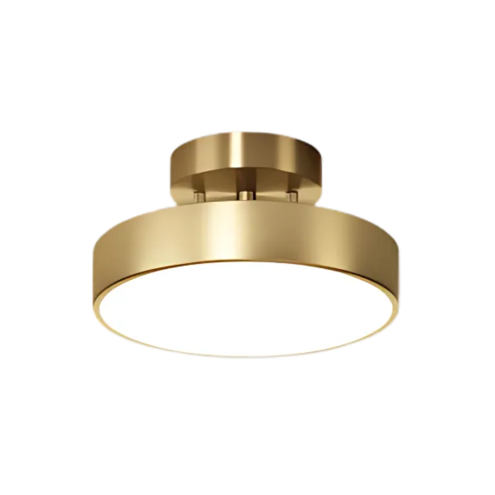 Ronde Gouden Plafondlamp - Stijlvolle Verlichting Voor Elk Interieur