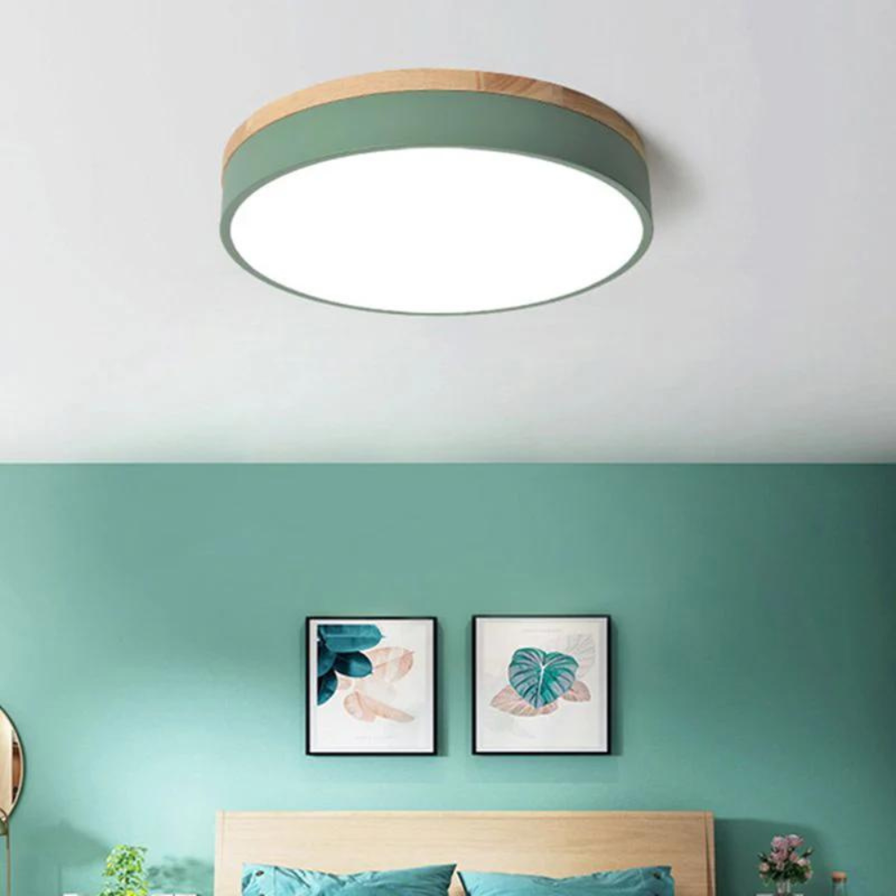 Scandi Plafondlamp - Modern Houten Design