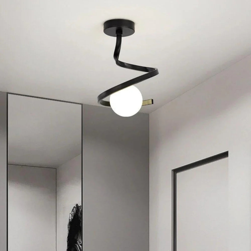 Courbée Plafondlamp - Modern Design Voor Stijlvolle Interieurs