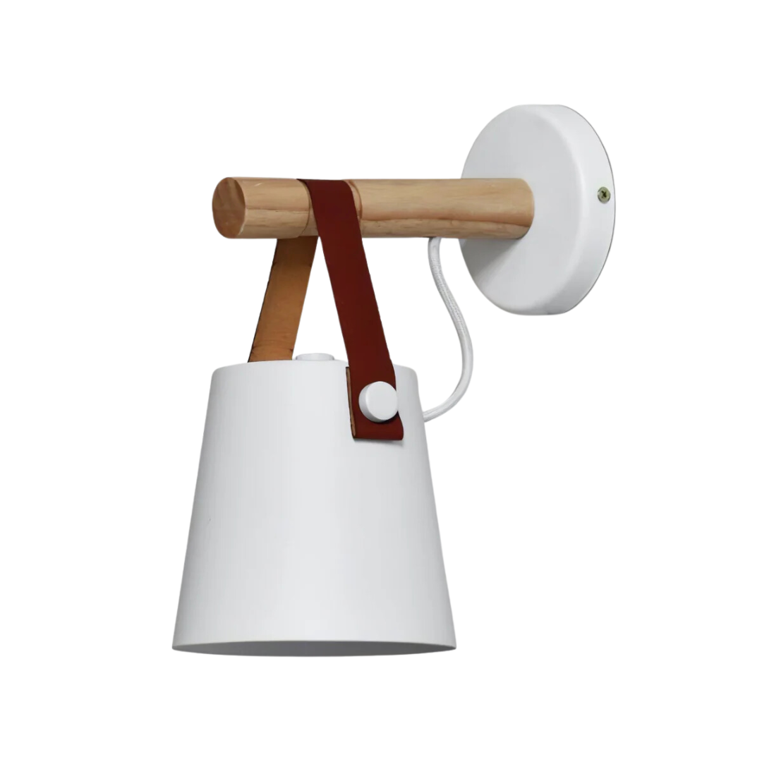 Konic Wandlamp - Stijlvolle Muurlamp Met Houten Accenten