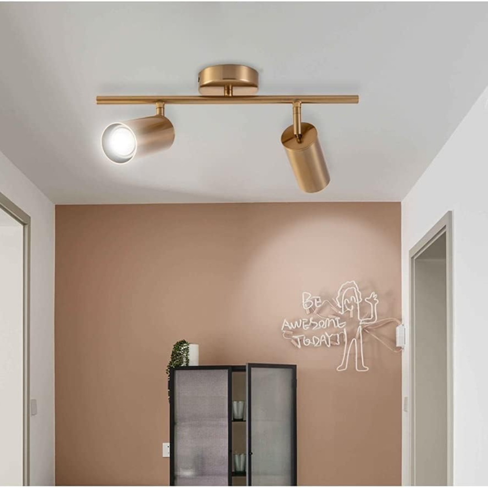 Lepure Plafondlamp - Moderne Gouden Spotverlichting