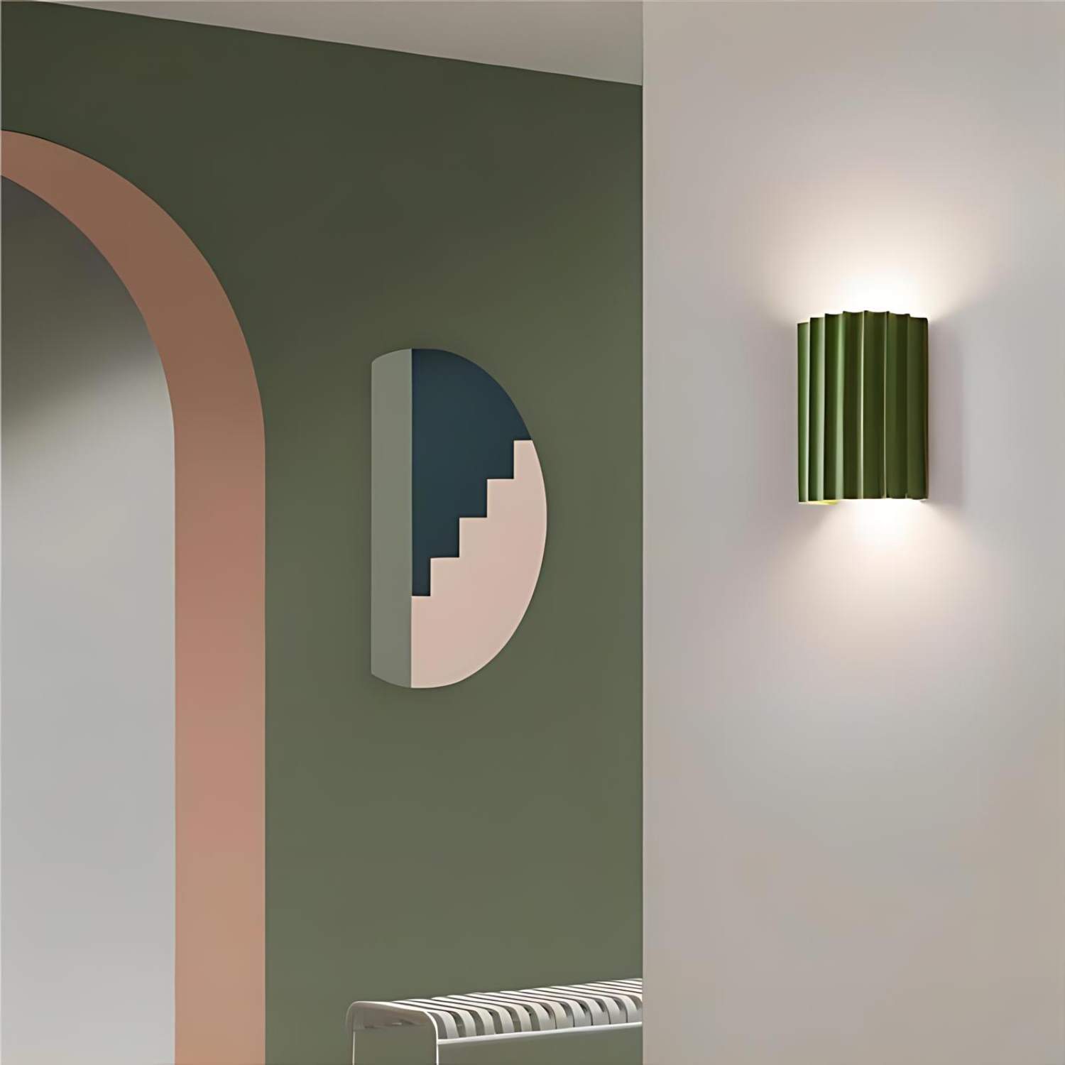 Murale Wandlamp - Unieke Geribbelde Muurverlichting