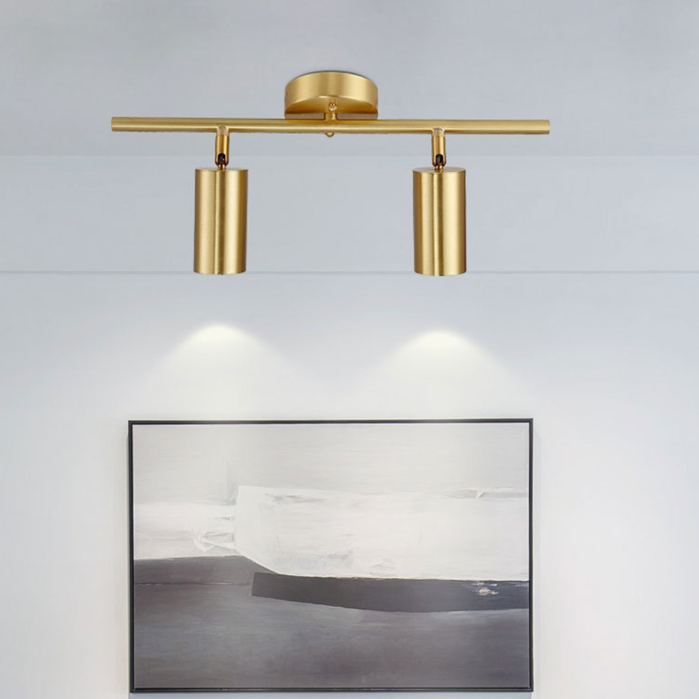 Lepure Plafondlamp - Moderne Gouden Spotverlichting