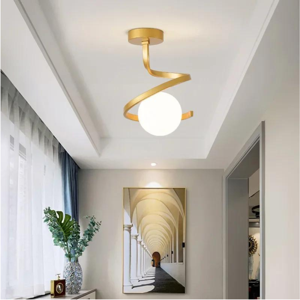 Courbée Plafondlamp - Modern Design Voor Stijlvolle Interieurs