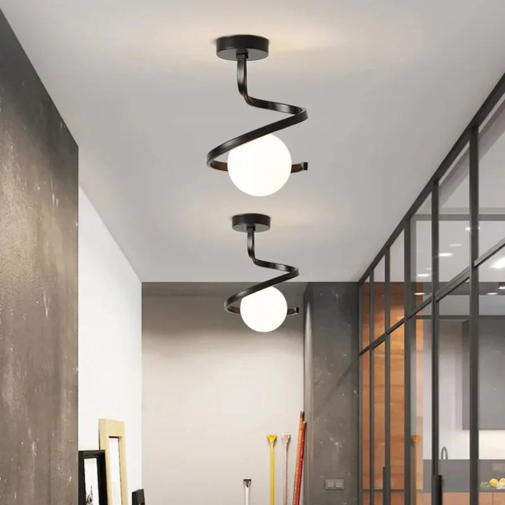 Courbée Plafondlamp - Modern Design Voor Stijlvolle Interieurs