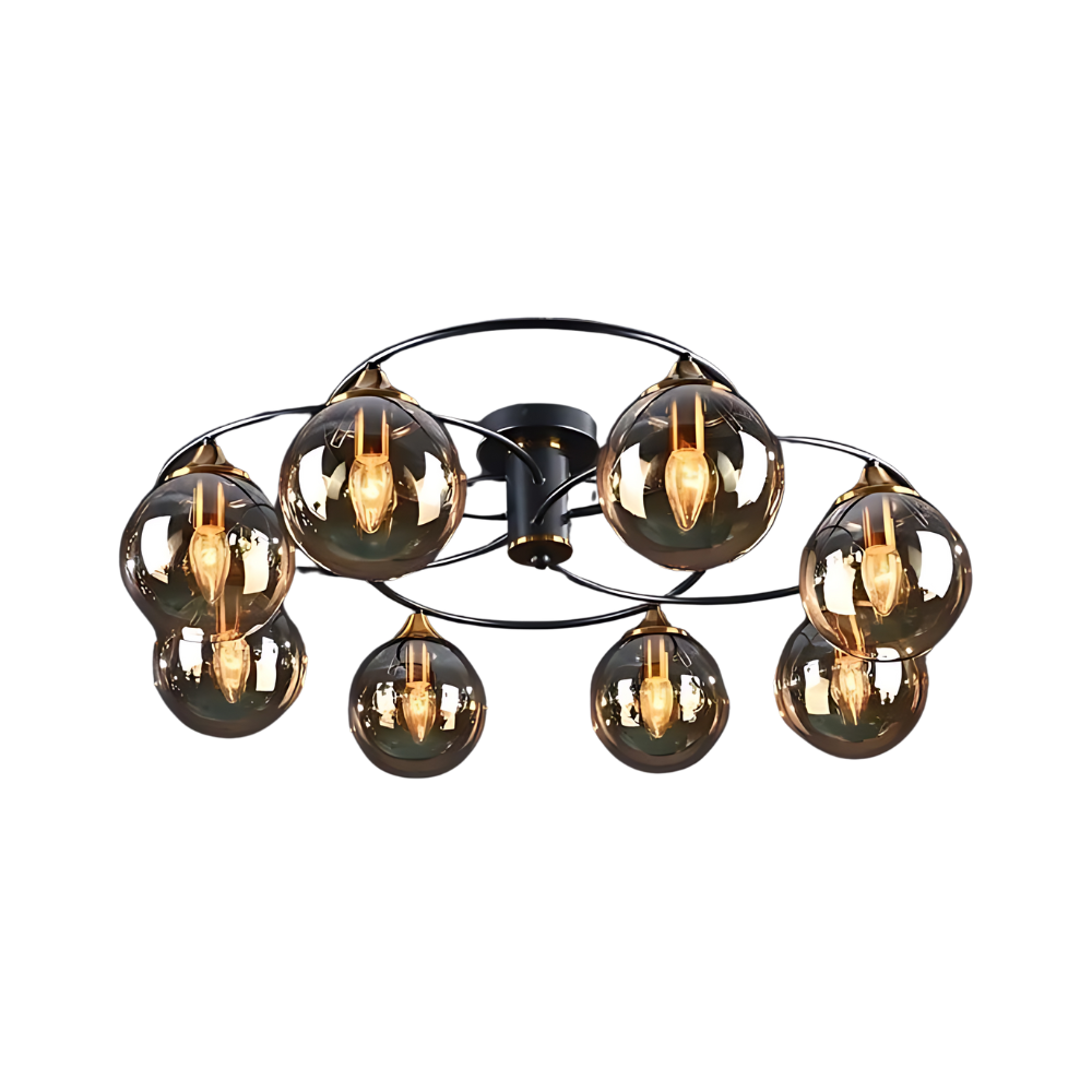 Toan Vintage Plafondlamp - Modern Design Met Glazen Bollen