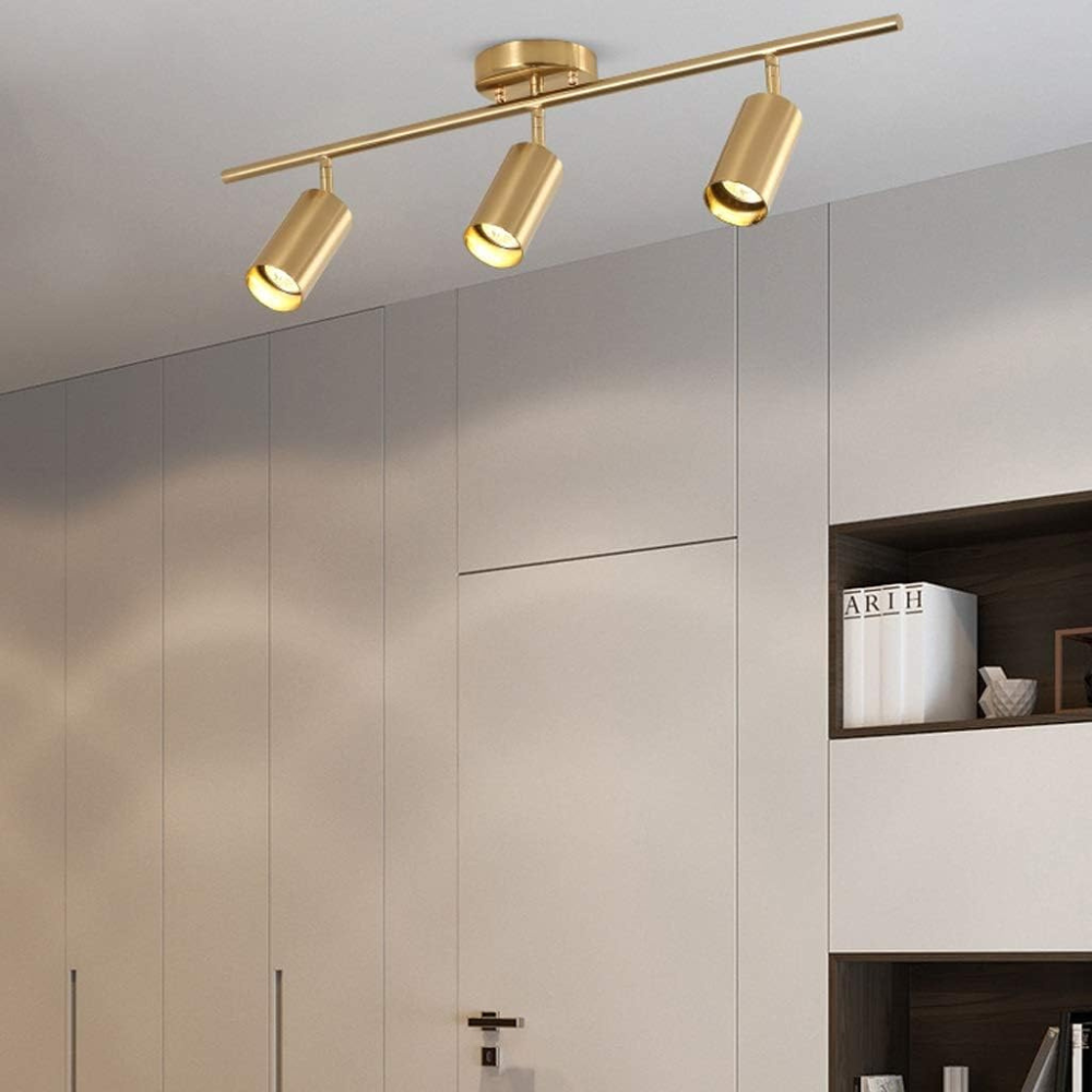 Lepure Plafondlamp - Moderne Gouden Spotverlichting