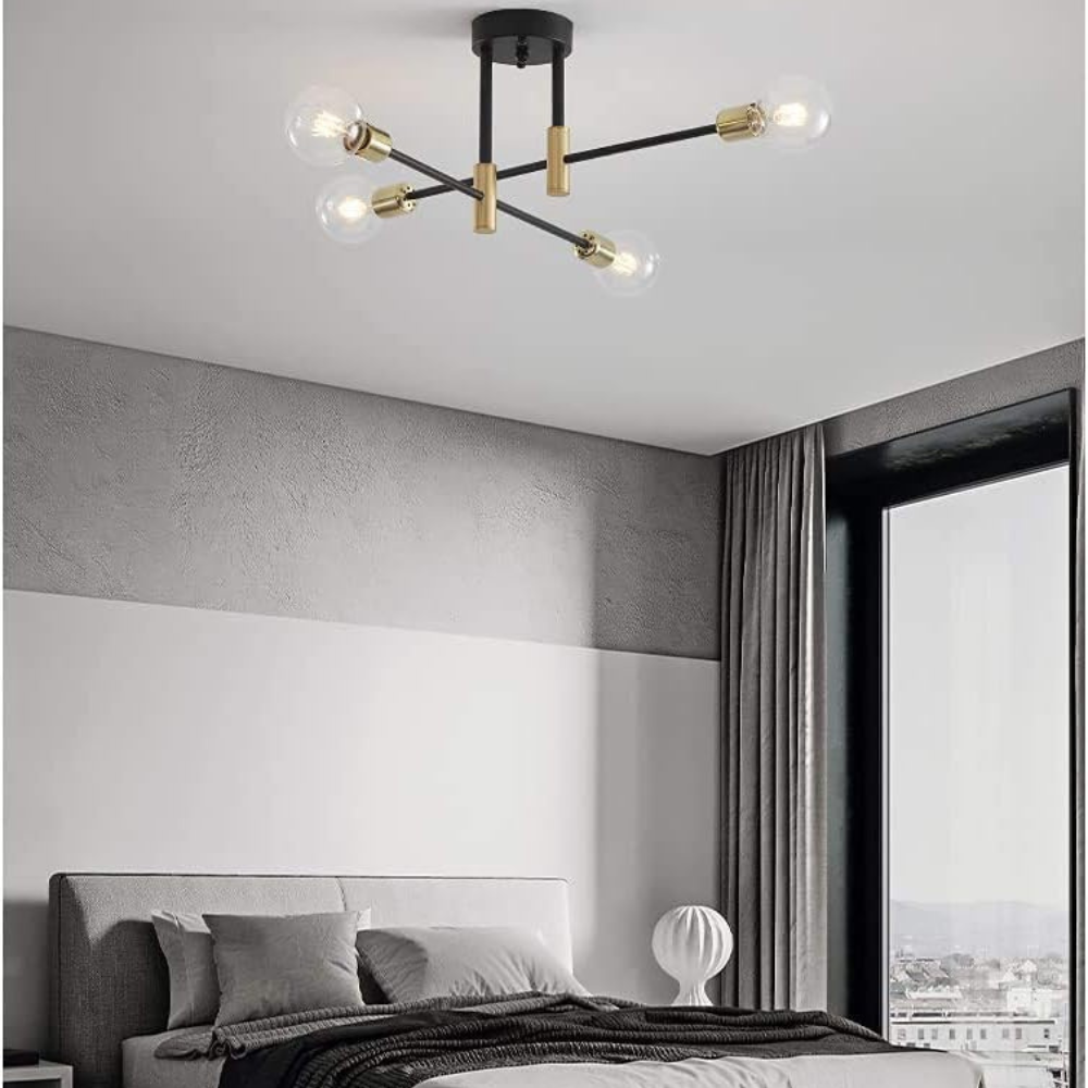 Couronne Plafondlamp - Moderne Gouden Accenten