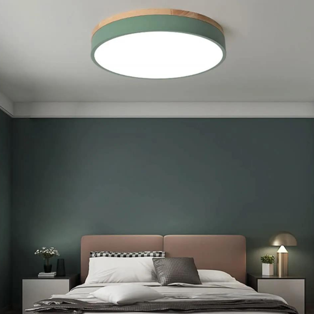 Scandi Plafondlamp - Modern Houten Design