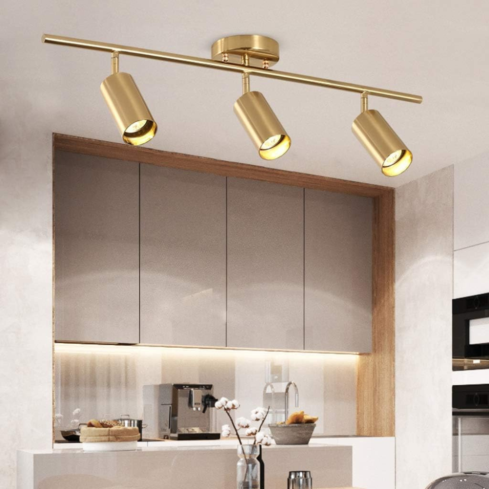 Lepure Plafondlamp - Moderne Gouden Spotverlichting