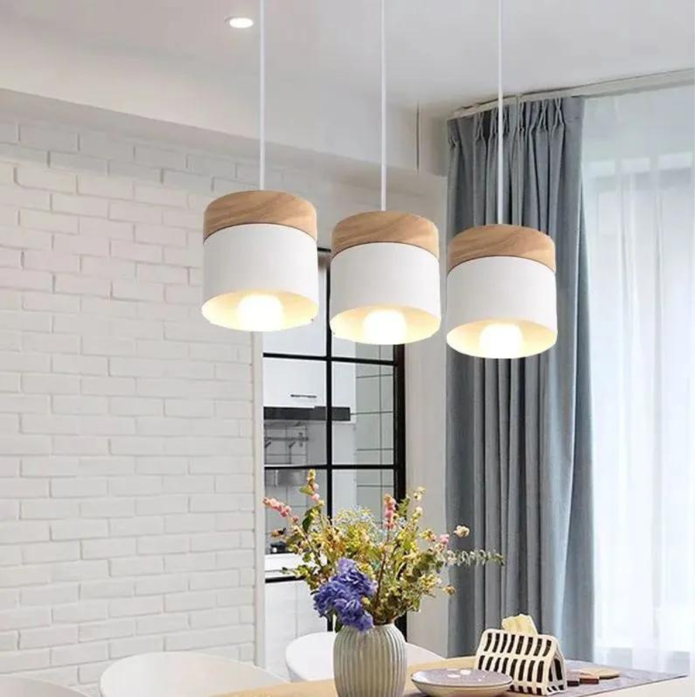 Scandi Hout Hanglamp