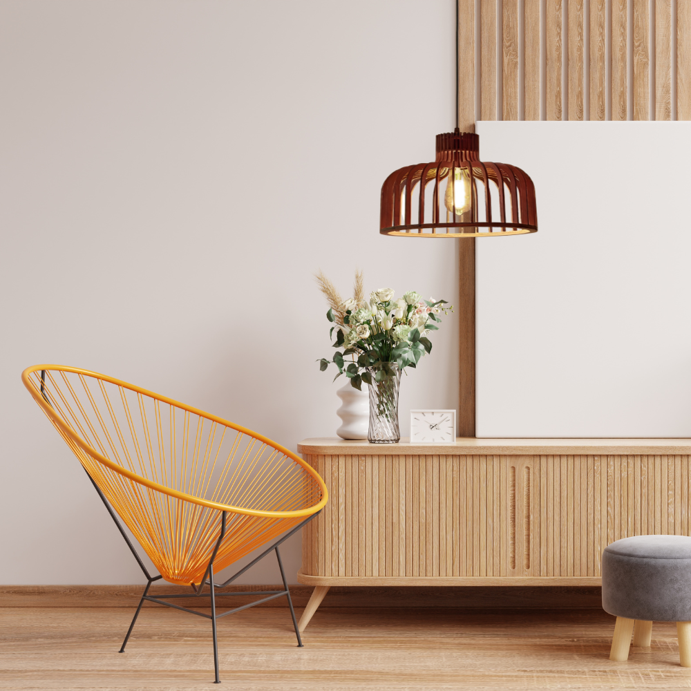 Plaqen Houten Hanglamp