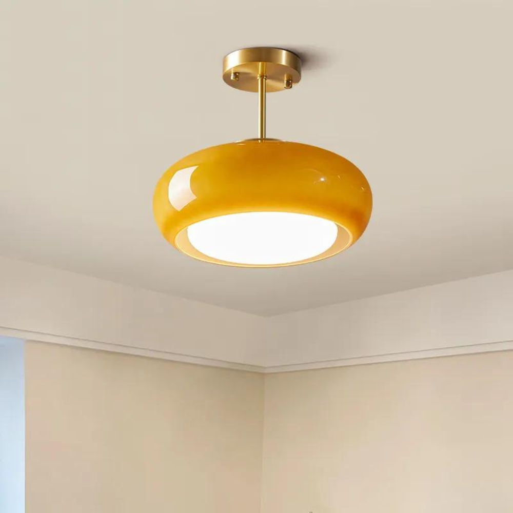 Mémoire Plafondlamp - Gouden Glazen Design