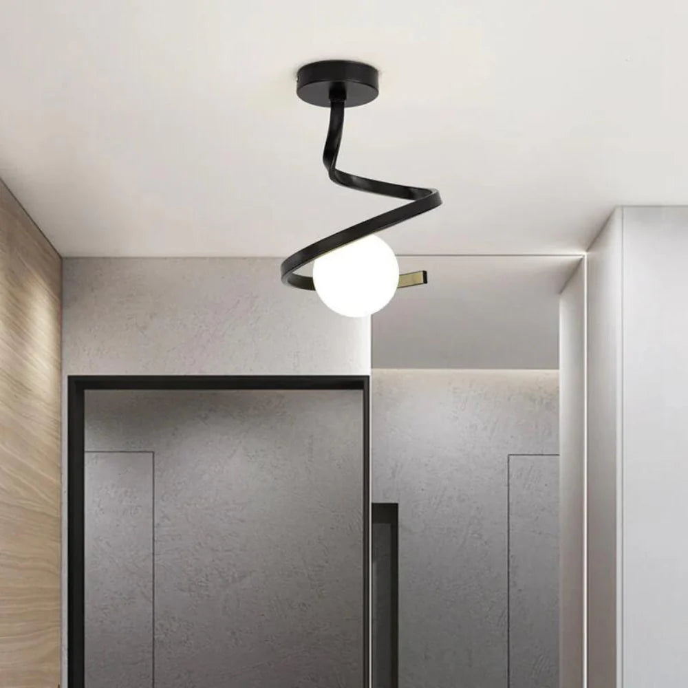 Courbée Plafondlamp - Modern Design Voor Stijlvolle Interieurs