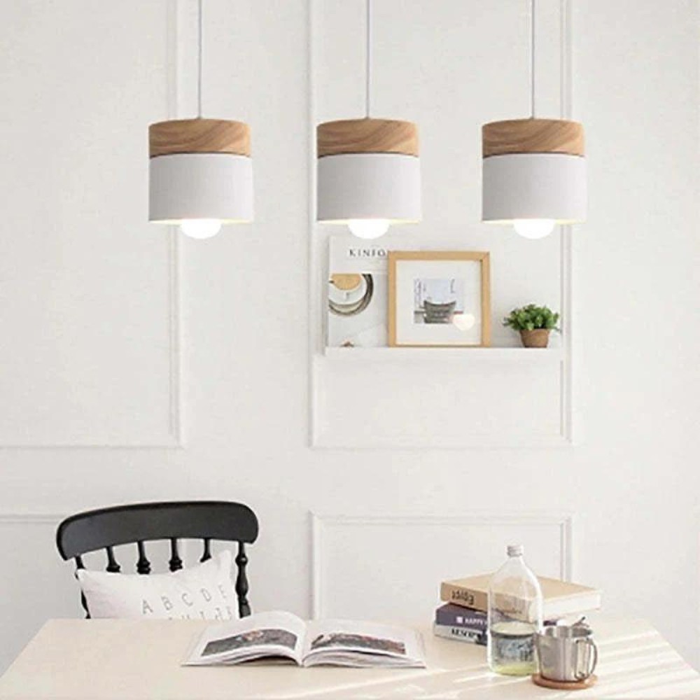 Scandi Hout Hanglamp