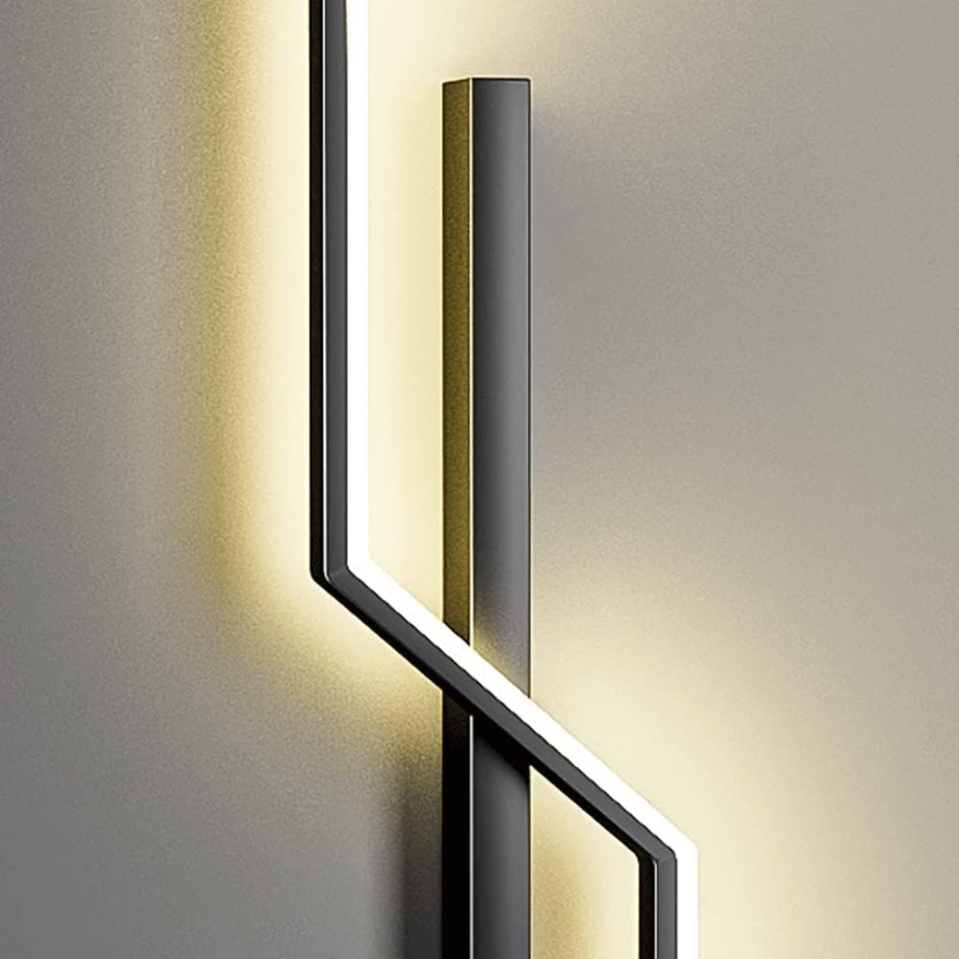 GeoLuxe Wandlamp Zwart