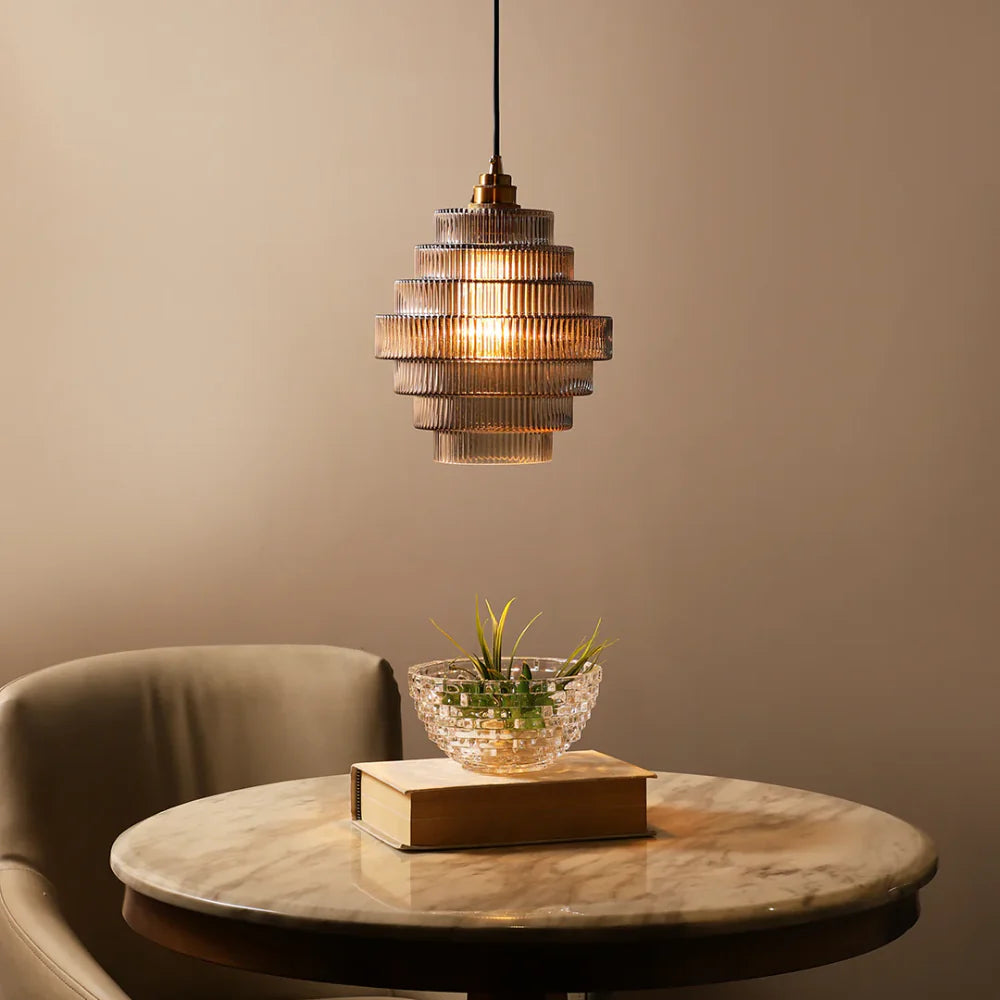 Aurelia Hanglamp Met Golvend Glas