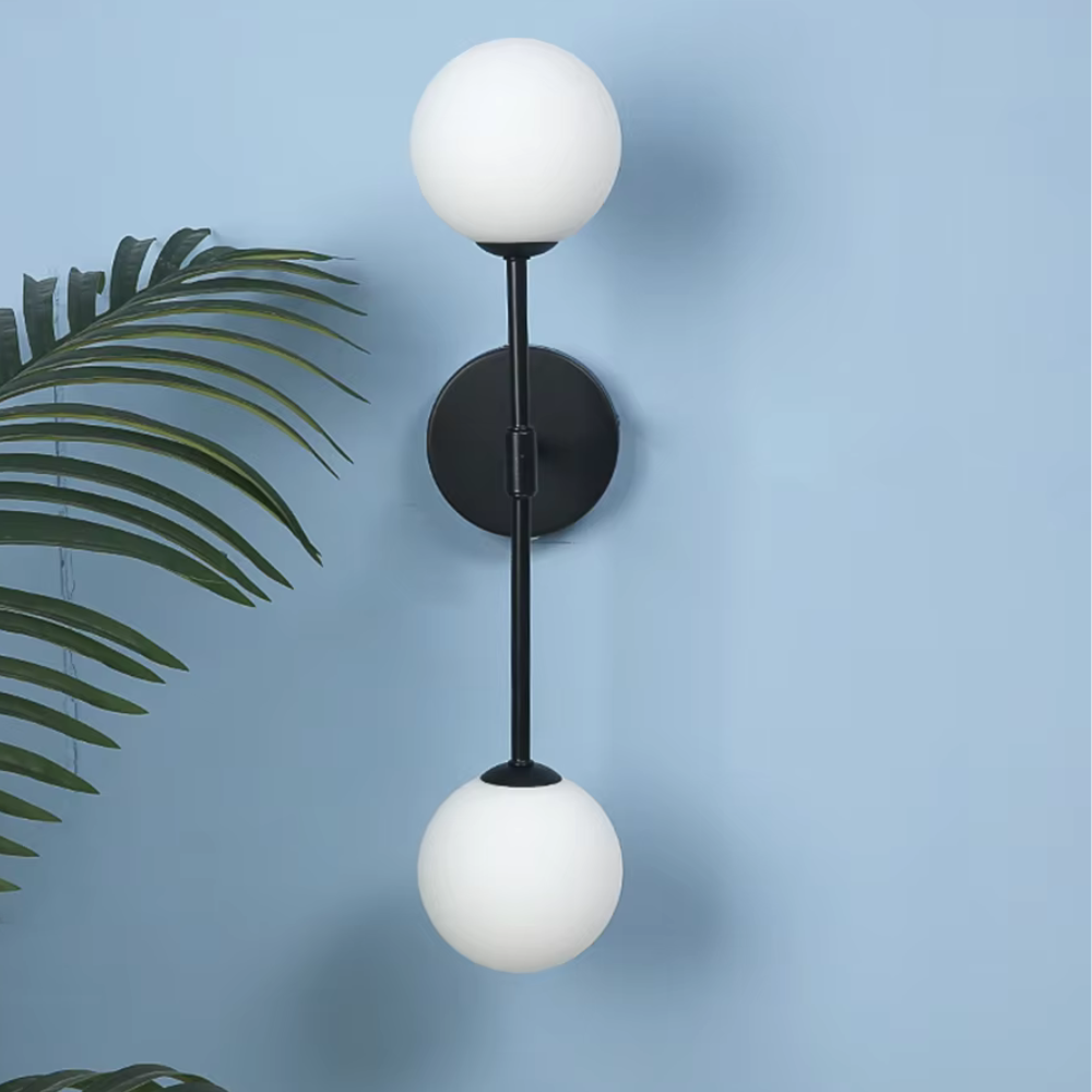 Soir Wandlamp - Moderne Verlichting Met Twee Glazen Bollen