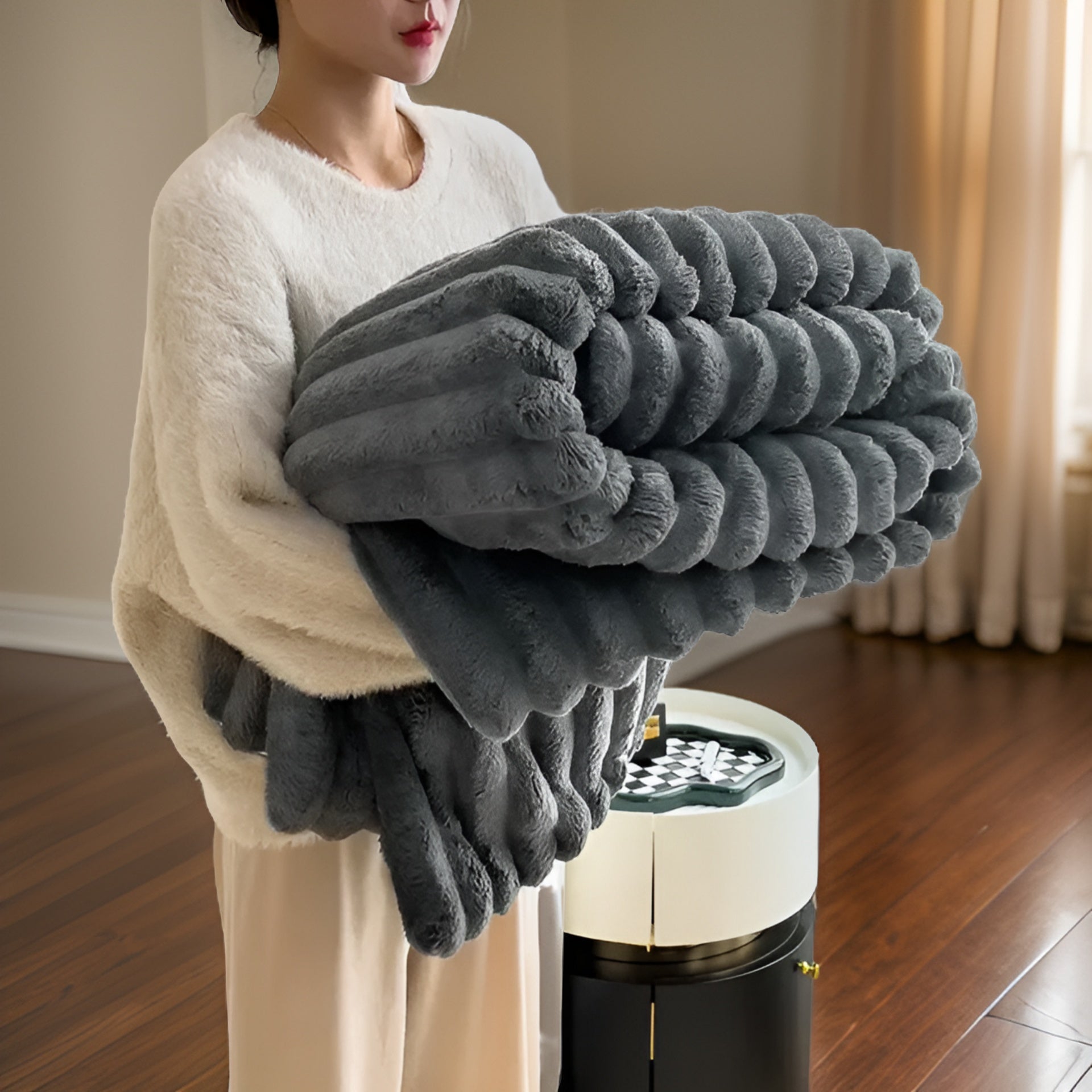 Superzachte Fluwelen Fleece Deken - Luxe Comfortabele Deken voor Bank en Bed