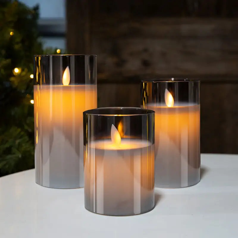 CozyCandels - Realistische LED Kaarsen met Spiegelglas