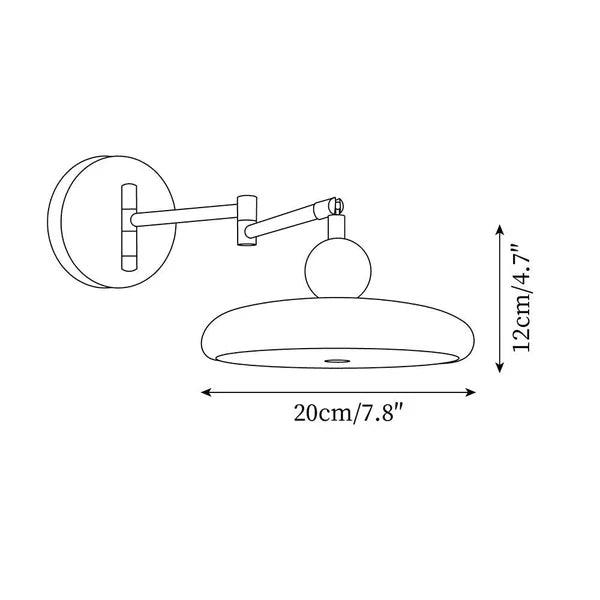 Lolan Wandlamp - Beweegbaar Model Met Kleurrijke Accenten