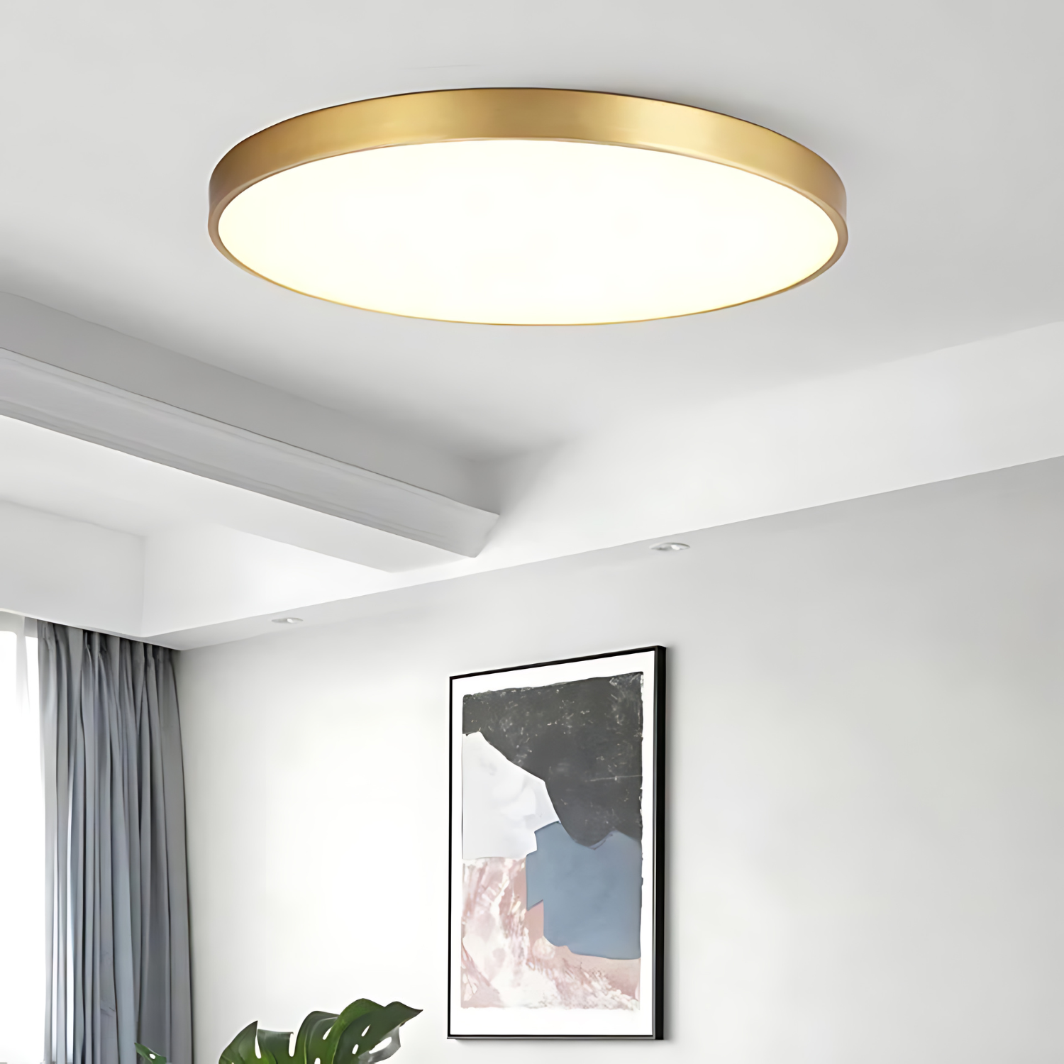 La Ring Plafondlamp - Minimalistisch Gouden Design