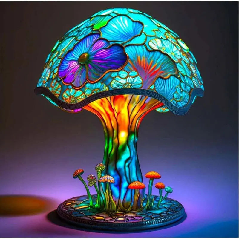 Lightshroom Tafellamp - Kleurrijke Paddenstoelen Lamp