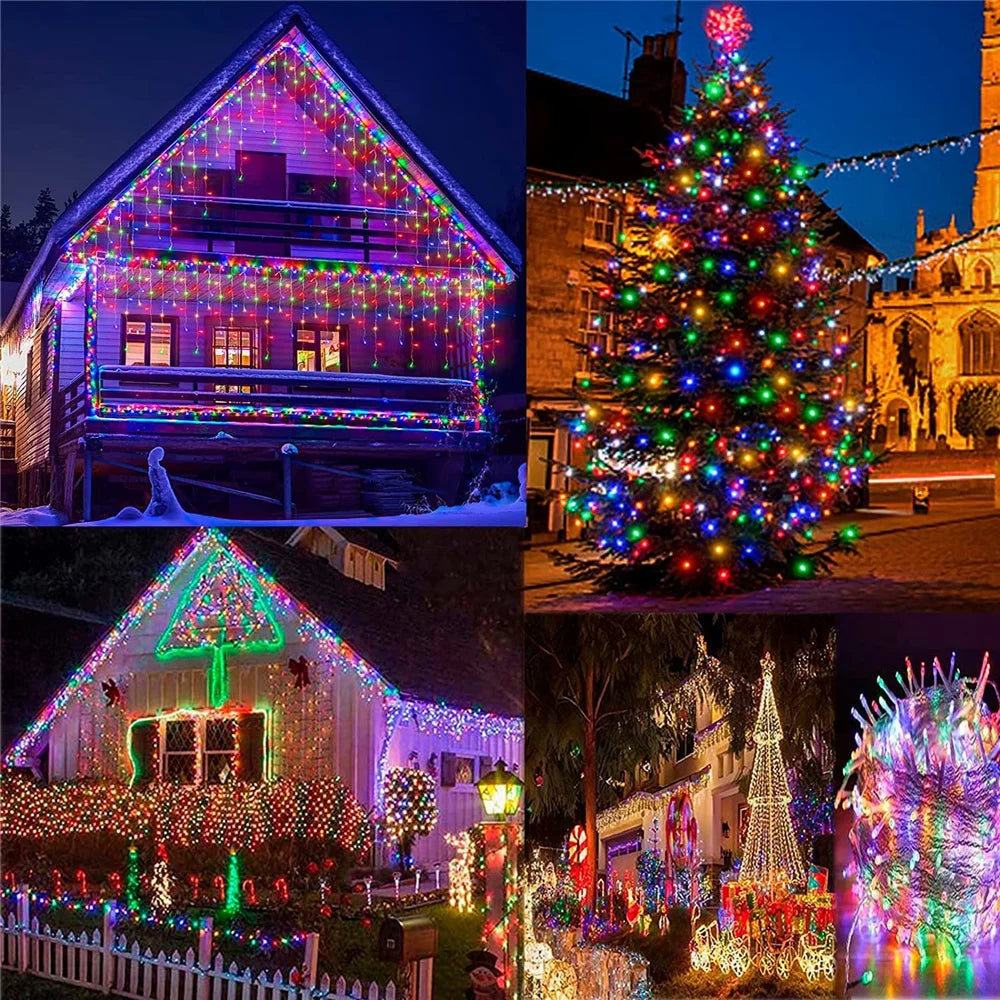 Kerstverlichting Sneeuwval LED Lichtgordijn