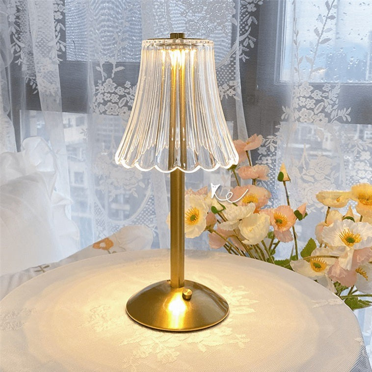 Gouden Kristal - Elegante Tafellamp Met Gouden Afwerking