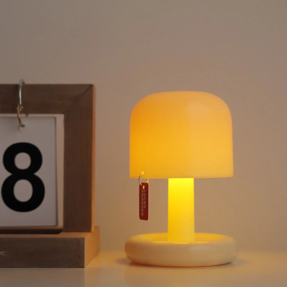 Bambo Tafellamp - Mini Paddenstoel Lamp