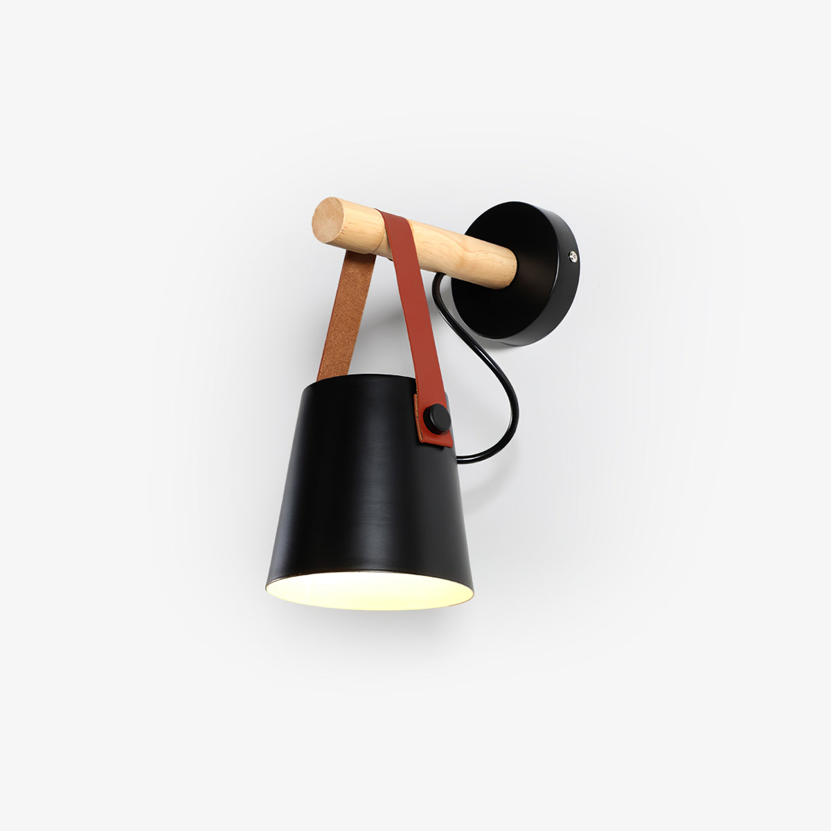 Konic Wandlamp - Stijlvolle Muurlamp Met Houten Accenten