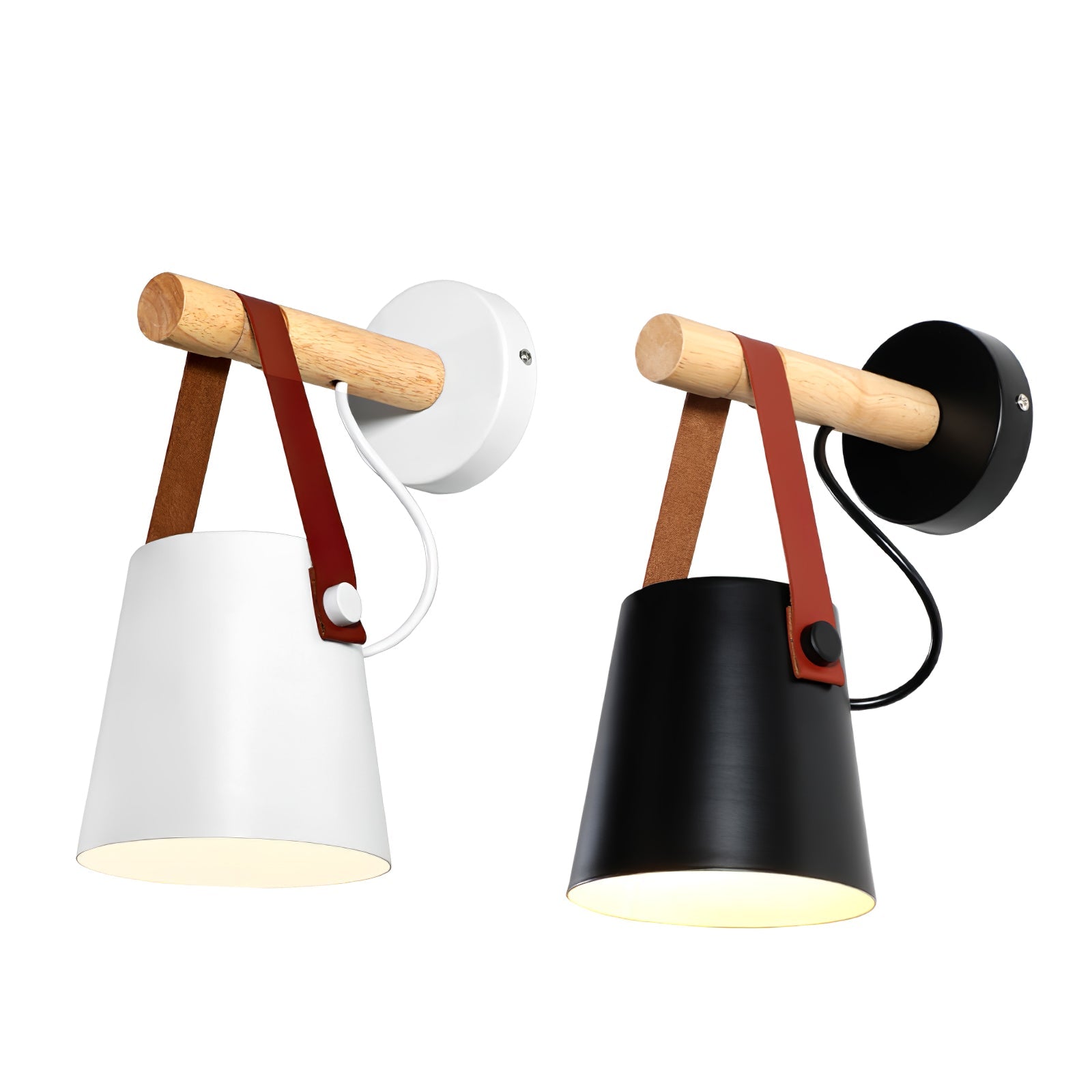 Konic Wandlamp - Stijlvolle Muurlamp Met Houten Accenten