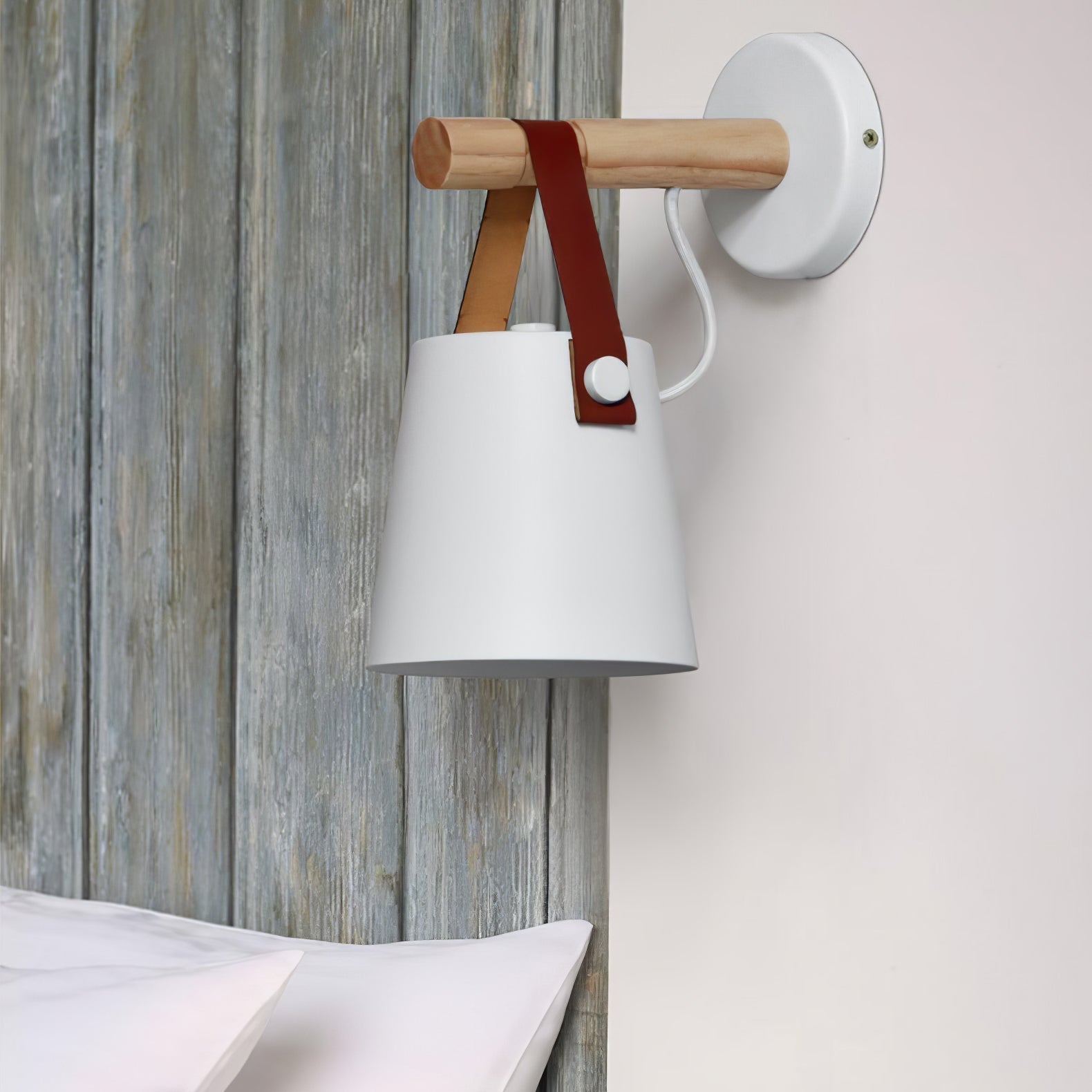 Konic Wandlamp - Stijlvolle Muurlamp Met Houten Accenten