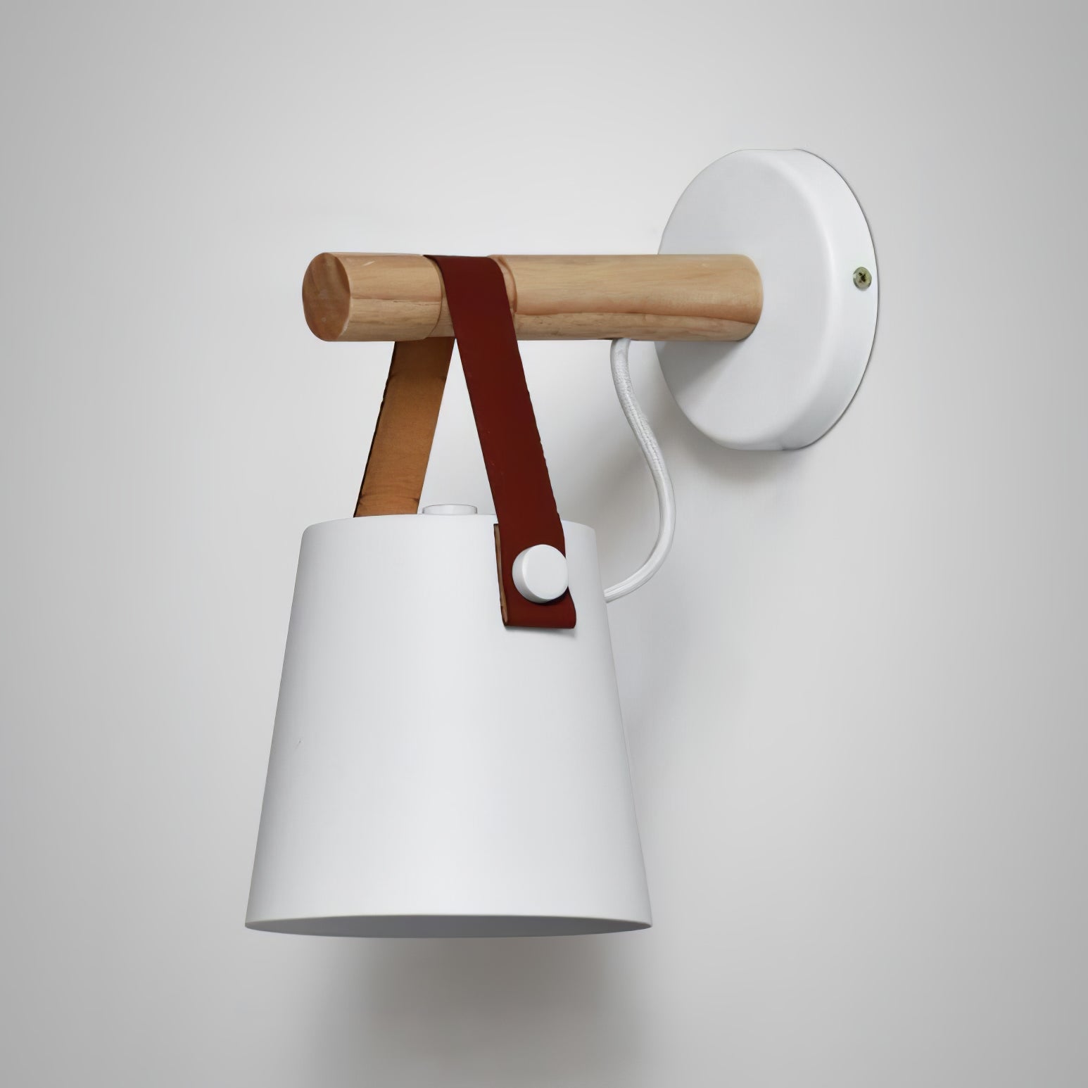 Konic Wandlamp - Stijlvolle Muurlamp Met Houten Accenten