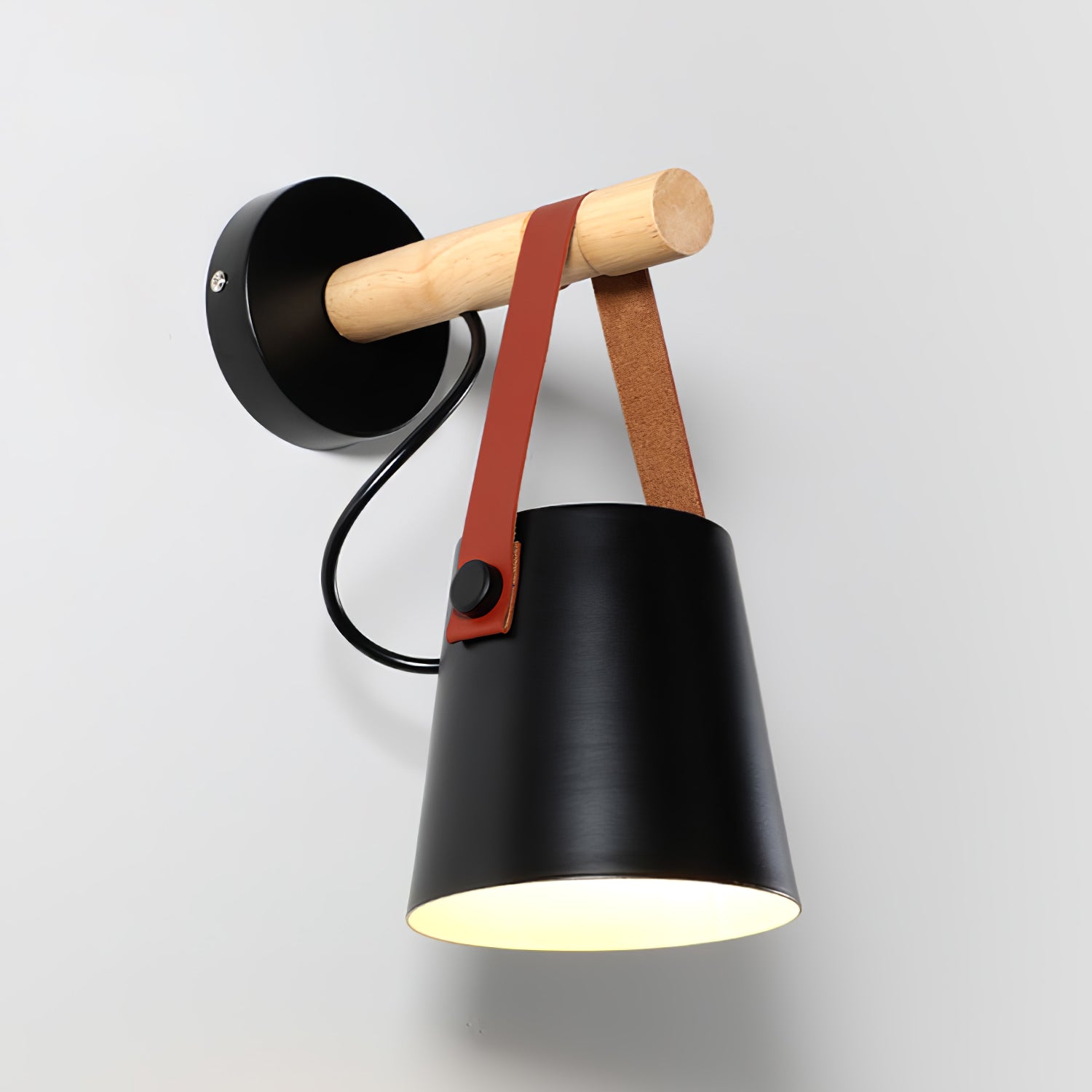 Konic Wandlamp - Stijlvolle Muurlamp Met Houten Accenten