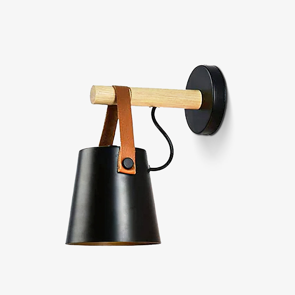 Konic Wandlamp - Stijlvolle Muurlamp Met Houten Accenten