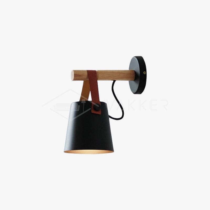 Konic Wandlamp - Stijlvolle Muurlamp Met Houten Accenten