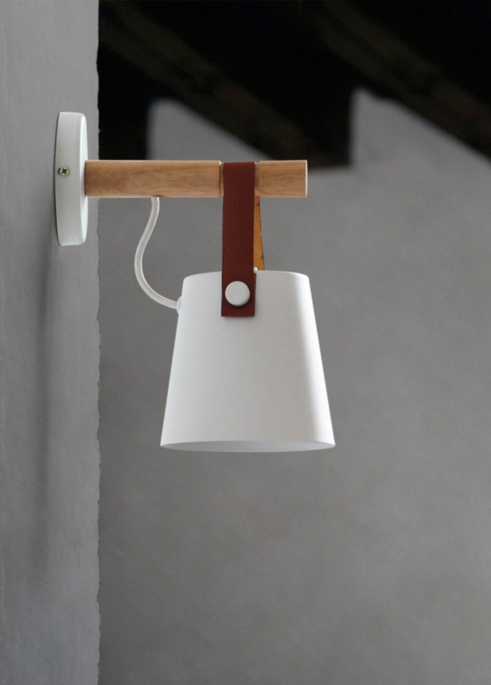 Konic Wandlamp - Stijlvolle Muurlamp Met Houten Accenten