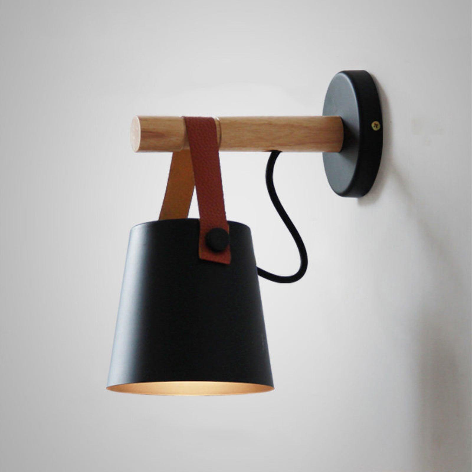 Konic Wandlamp - Stijlvolle Muurlamp Met Houten Accenten