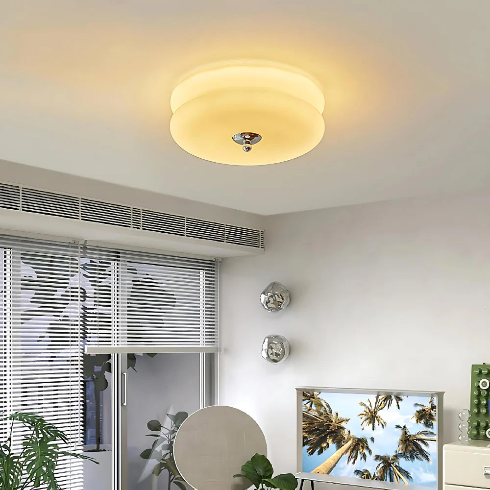 Suspendue Plafondlamp - Elegante Woonkamer Verlichting Met Glazen Afwerking