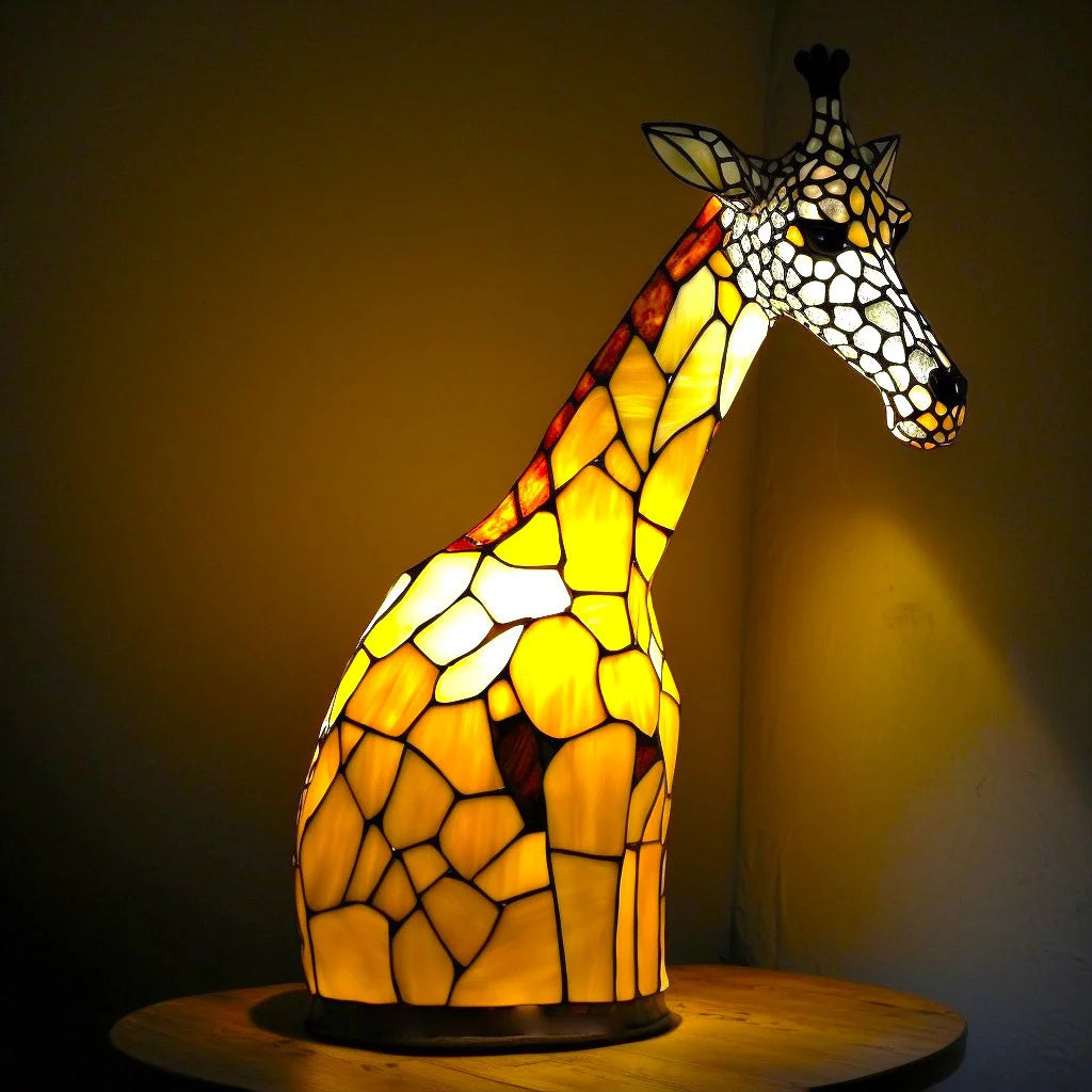 Tiffany Stijl Dierenlamp – Uniek Handgemaakt Design – Hars & Glas