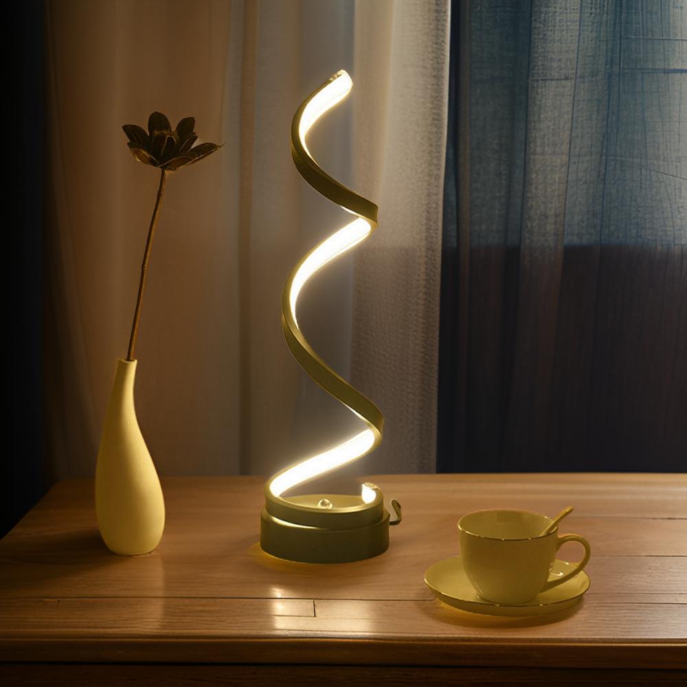 Sleek Spiraal LED Lamp – Moderne Touch Voor Elke Kamer