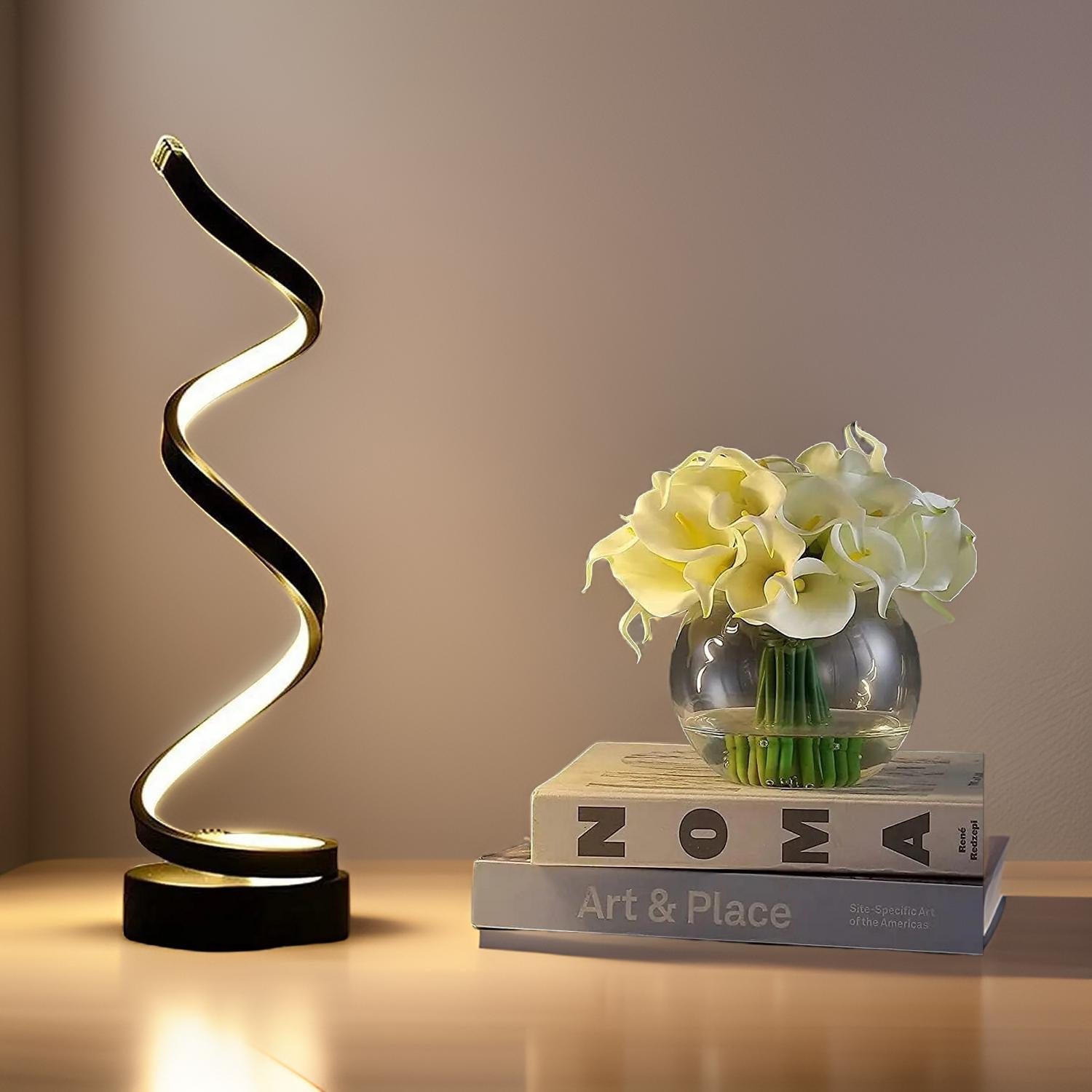 Sleek Spiraal LED Lamp – Moderne Touch Voor Elke Kamer