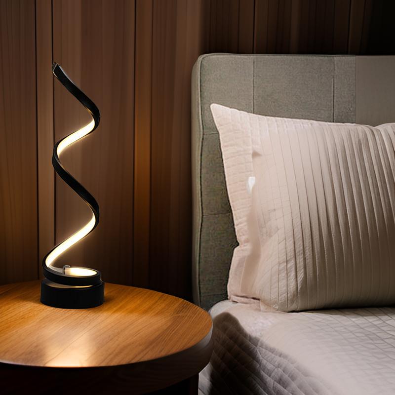 Sleek Spiraal LED Lamp – Moderne Touch Voor Elke Kamer