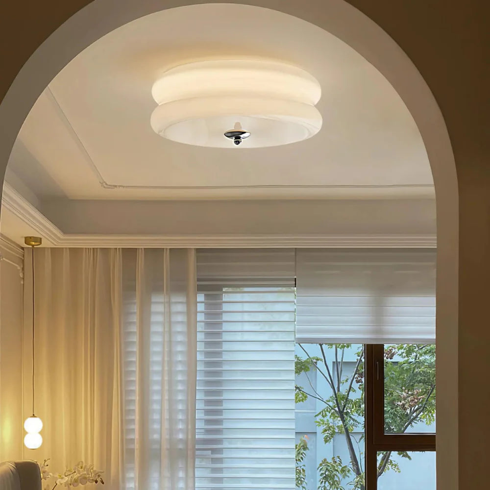 Suspendue Plafondlamp - Elegante Woonkamer Verlichting Met Glazen Afwerking