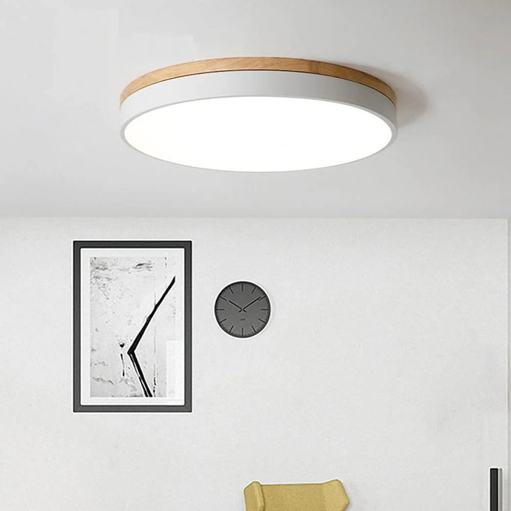 Scandi Plafondlamp - Modern Houten Design