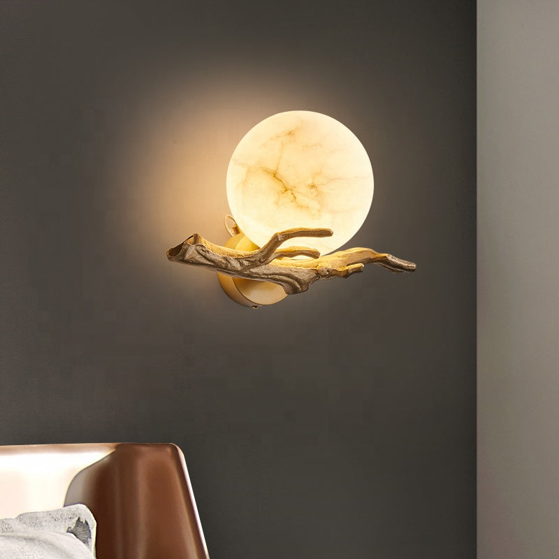 Tanton Wandlamp - Muurlamp Met Natuurhout Design